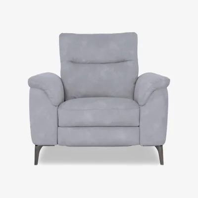 Furniture Village Morgan Fabric Power Recliner Chair - Dexter Smoke