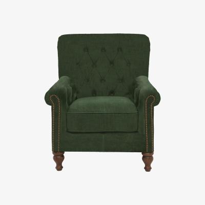 Furniture Village Alexander and James - Lincoln Fabric Reading Chair - Green
