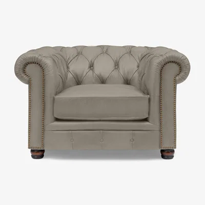 Furniture Village At The Helm - Shackleton Leather Chesterfield Chair