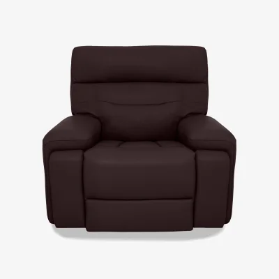 Furniture Village Cinemax Leather Chair - Burgundy