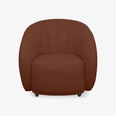 Furniture Village World of Leather - Gemini NC Leather Accent Chair - Warm Brown