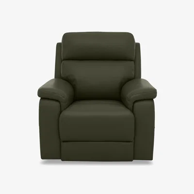 Furniture Village Raven Leather Chair - Oslo Pine