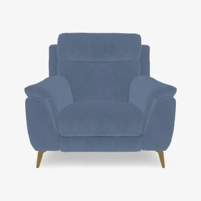 Furniture Village Eclipse Fabric Chair - Silverish Blue
