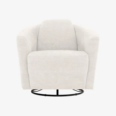 Furniture Village Nicoletti - Ketty Fabric Swivel Accent Chair - Living Room Furniture