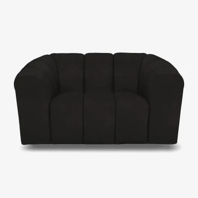 Furniture Village Rhianna Fabric Cuddler Chair - Manhattan Indigo