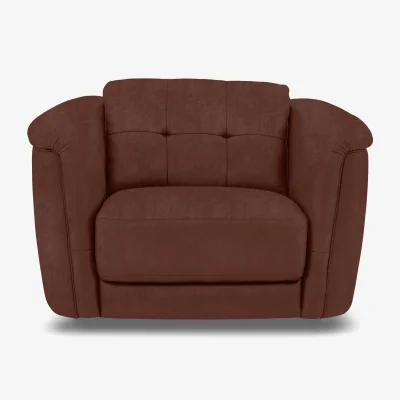 Furniture Village Monarch Fabric Cuddler Chair - Manhattan Burnt Sienna