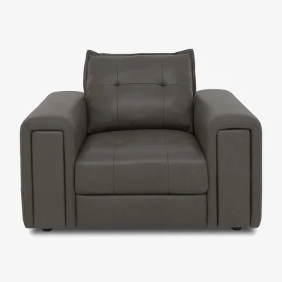 Furniture Village Boutique Goliath Leather Chair - Storm