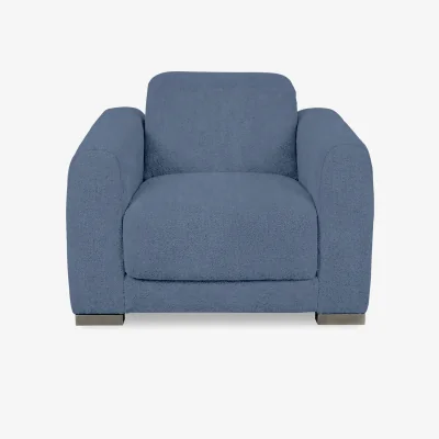 Furniture Village Edison Fabric Chair - Silverish Blue