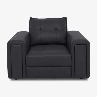 Furniture Village Boutique Goliath Leather Chair - Lavender Grey