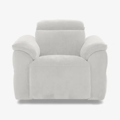 Furniture Village Dolomite Fabric Chair with Power Recliner - Manhattan Stone