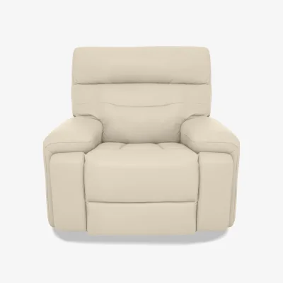 Furniture Village Cinemax Leather Chair - Stone