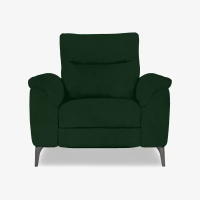 Furniture Village Morgan Fabric Power Recliner Chair - Bottle Green