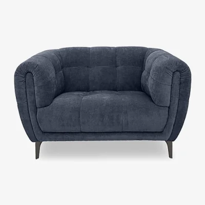 Furniture Village Ideal Home - Sienna Fabric Cuddler Chair - Hudson Ocean