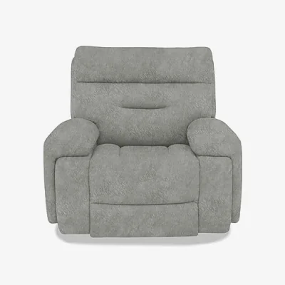 Furniture Village Cinemax Fabric Power Recliner Chair - Marble Light Grey