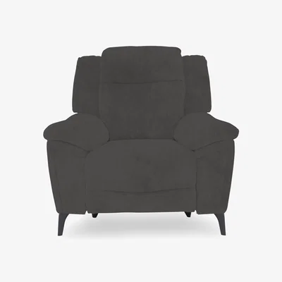 Furniture Village Panache Fabric Power Recliner Chair with Power Headrest - Opulence Granite