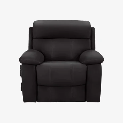 Furniture Village World of Leather - Moreno Leather Lift and Rise Chair - Shale Grey