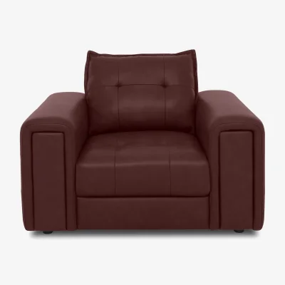 Furniture Village Boutique Goliath Leather Chair - Ruby