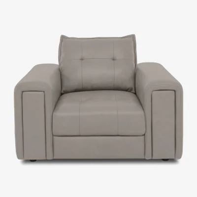 Furniture Village Boutique Goliath Leather Chair - Lead Grey