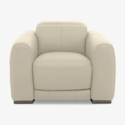 Furniture Village World of Leather - Edison Leather Chair - Bisque
