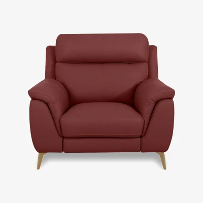 Furniture Village World of Leather - Eclipse Leather Chair - Deep Red