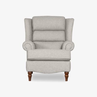 Furniture Village Evelyn Winged Chair - Stone