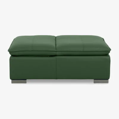 Furniture Village World of Leather - Edison Leather Storage Chair Stool