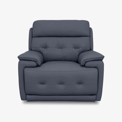 Furniture Village Brescia Leather Chair - NC Ocean Blue