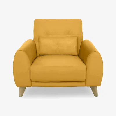 Furniture Village Malmo NC Leather Chair - Sunflower