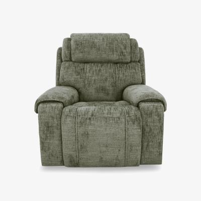 Furniture Village World of Leather - Hollywood Fabric Chair - Olive Green
