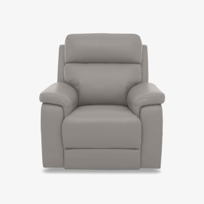 Furniture Village Raven Leather Chair - Lead Grey