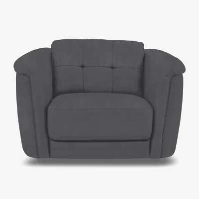 Furniture Village Monarch Fabric Cuddler Chair - Manhattan Charcoal