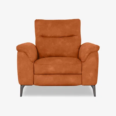 Furniture Village Morgan Fabric Chair with Power Recliner - Dexter Pumpkin