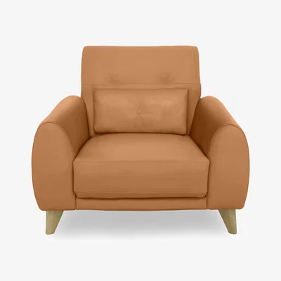 Furniture Village Malmo NC Leather Chair - NC Honey Yellow