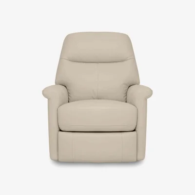 Furniture Village World of Leather - Compact Collection Lille NC Leather Chair with Power Recliner - NC Bisque