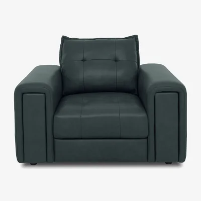 Furniture Village Boutique Goliath Leather Chair - Peacock