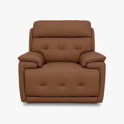Furniture Village Brescia Leather Chair - Warm Brown