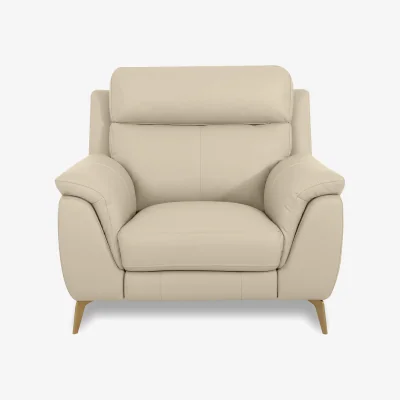 Furniture Village World of Leather - Eclipse Leather Chair - Bisque
