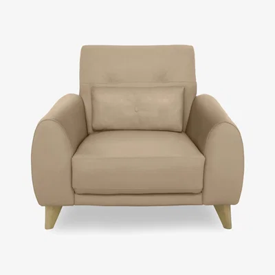 Furniture Village Malmo Leather Chair - Nude