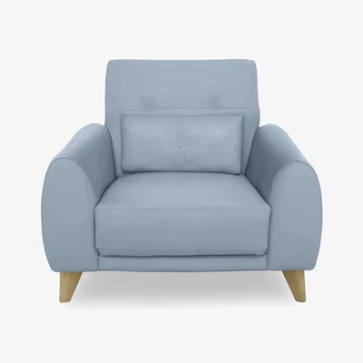 Furniture Village Malmo NC Leather Chair - Pearl Blue