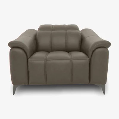 Furniture Village Angelo Leather Chair - Natural Olive