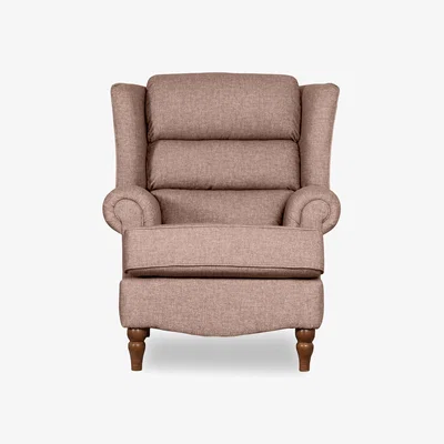 Furniture Village Evelyn Winged Chair - Cranberry