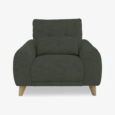 Furniture Village Malmo Fabric Chair - R352 Forest Green