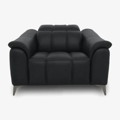 Furniture Village Angelo Leather Chair - Natural Black Mica