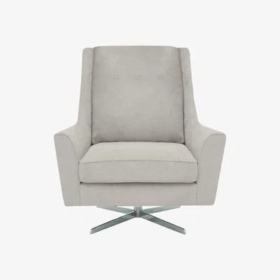 Furniture Village Legend Fabric Designer Swivel Chair