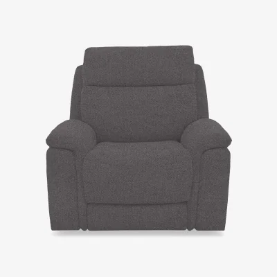 Furniture Village Comfort Story - Chill Fabric Power Recliner Chair with Bluetooth - Iron Grey