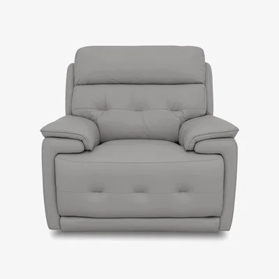 Furniture Village Brescia NC Leather Chair - Sleet