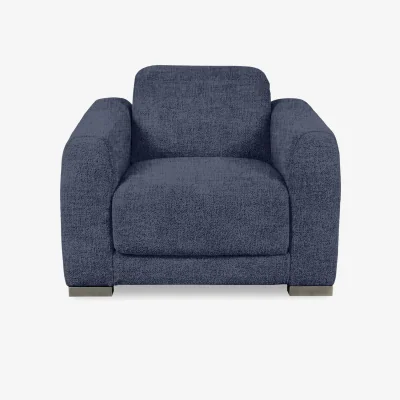 Furniture Village Edison Fabric Chair - Dark Denim