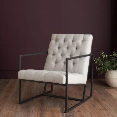 Feather & Black Else Chair, Natural Grey