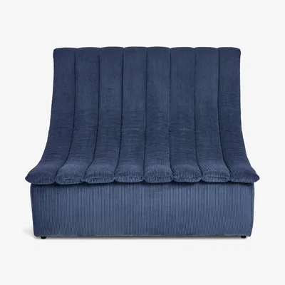 Habitat Habitat 60 Scoop Fabric Chair - Navy