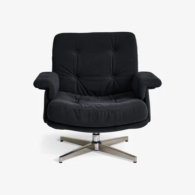 Habitat Habitat Dawson Fabric Swivel Chair - Charcoal